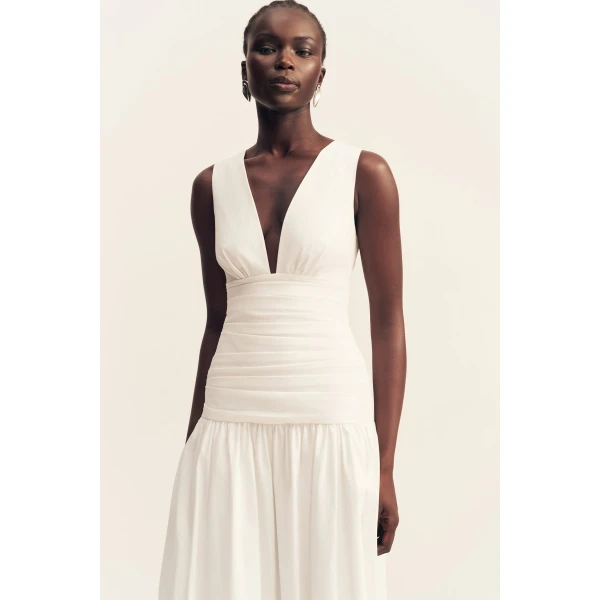 Shona Joy Campbell Gathered Maxi Dress - Shona Joy Dresses - Australian Designer Fashion at Luxury Shoes 