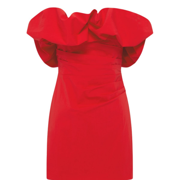 Shona Joy Campbell Strapless Bubble Mini Dress