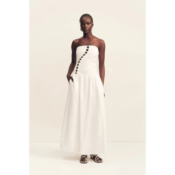 Shona Joy Effie Strapless Cut Out Maxi Dress - Shona Joy Dresses - Australian Designer Fashion at Luxury Shoes 
