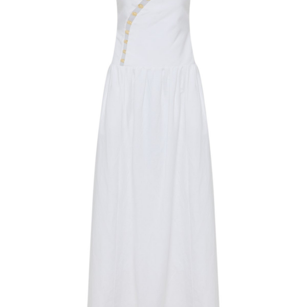 Shona Joy Effie Strapless Cut Out Maxi Dress