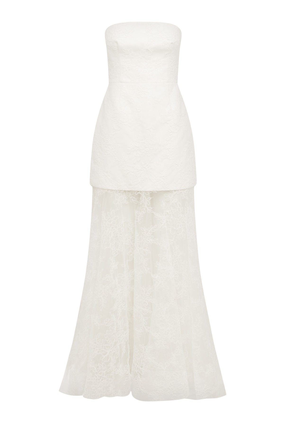 Shona-Joy-Elysian-Hand-Crafted-Strapless-Lace-Gown-coveti26158_nobg Shona Joy Elysian Hand Crafted Strapless Lace Gown - Shona Joy Dresses - Australian Designer Fashion at Luxury Shoes