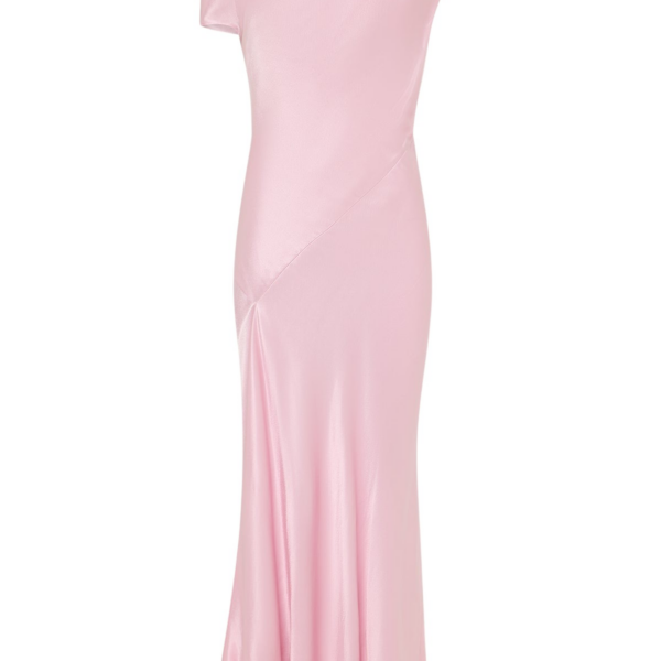 Shona Joy La Lune Asymmetrical Draped Maxi Dress