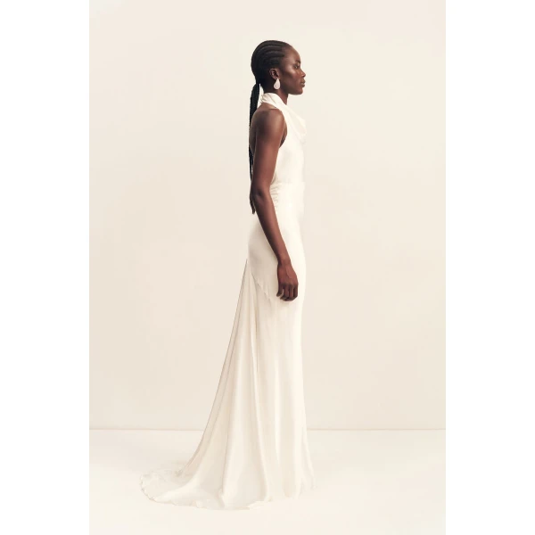Shona Joy La Lune High Cowl Open Back Gown - Shona Joy Dresses - Australian Designer Fashion at Luxury Shoes 