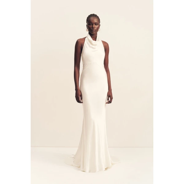 Shona Joy La Lune High Cowl Open Back Gown - Shona Joy Dresses - Australian Designer Fashion at Luxury Shoes 