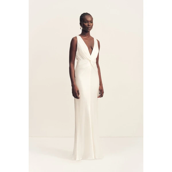 Shona Joy La Lune Low Twist Maxi Dress - Shona Joy Dresses - Australian Designer Fashion at Luxury Shoes 
