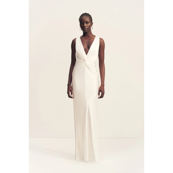 Shona Joy La Lune Low Twist Maxi Dress - Shona Joy Dresses - Australian Designer Fashion at Luxury Shoes 