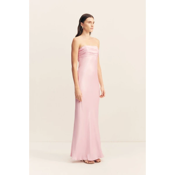 Shona Joy La Lune Strapless Ruched Bodice Maxi Dress - Shona Joy Dresses - Australian Designer Fashion at Luxury Shoes 