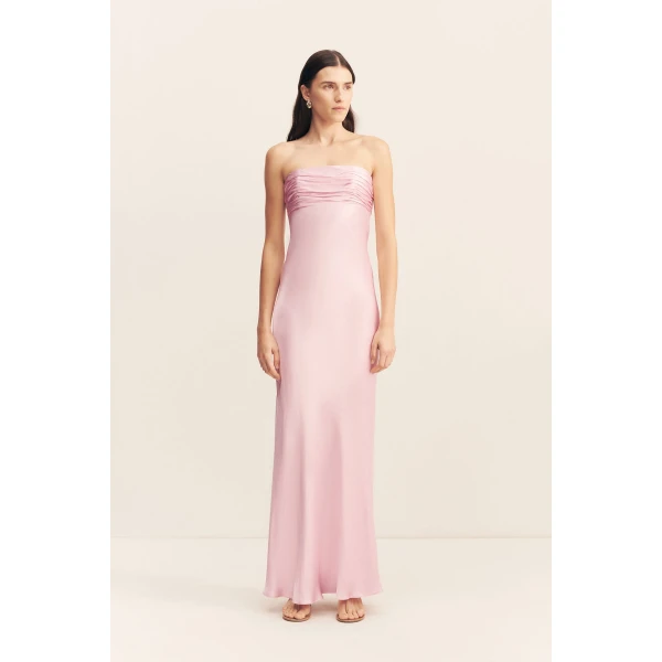 Shona Joy La Lune Strapless Ruched Bodice Maxi Dress - Shona Joy Dresses - Australian Designer Fashion at Luxury Shoes 