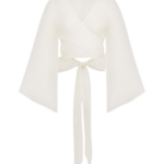 Shona Joy Lia Silk Wrap Top - Shona Joy Tops - Australian Designer Fashion at Luxury Shoes 