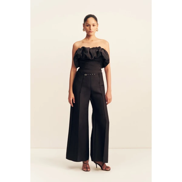 Shona Joy Otis Wide Leg Belted Pant - Shona Joy Pants - Australian Designer Fashion at Luxury Shoes 
