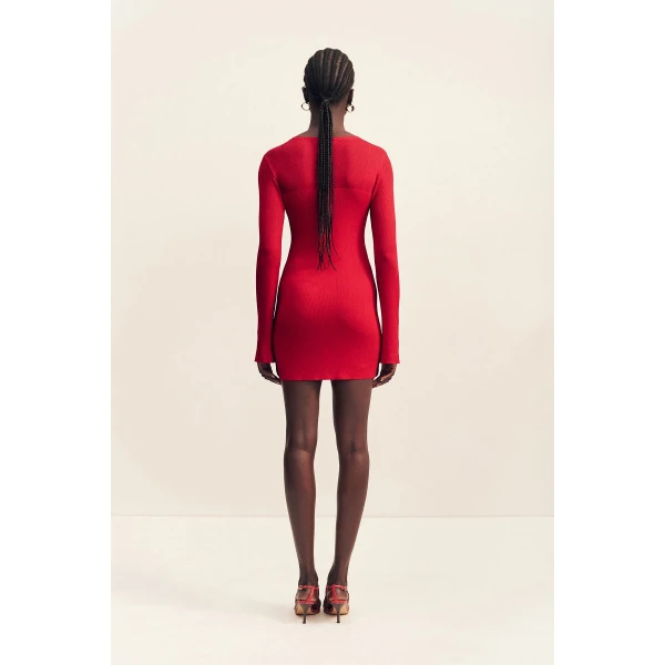 Shona Joy Rohe Long Sleeve Mini Dress - Shona Joy Dresses - Australian Designer Fashion at Luxury Shoes 