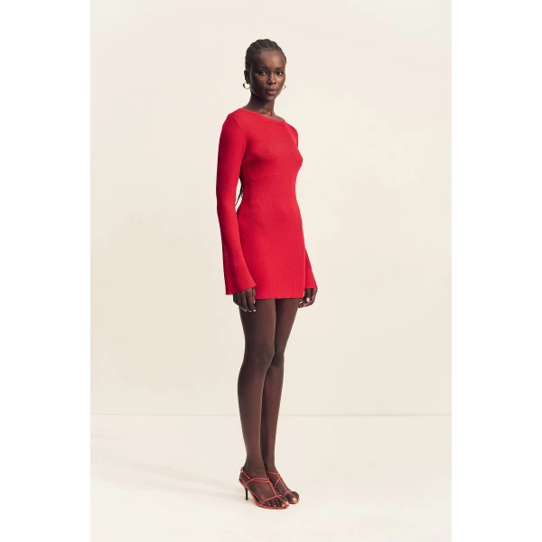 Shona Joy Rohe Long Sleeve Mini Dress - Shona Joy Dresses - Australian Designer Fashion at Luxury Shoes 