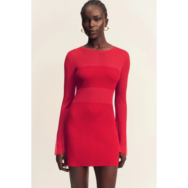 Shona Joy Rohe Long Sleeve Mini Dress - Shona Joy Dresses - Australian Designer Fashion at Luxury Shoes 
