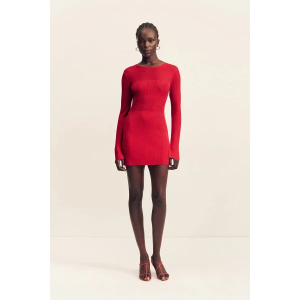 Shona Joy Rohe Long Sleeve Mini Dress - Shona Joy Dresses - Australian Designer Fashion at Luxury Shoes 