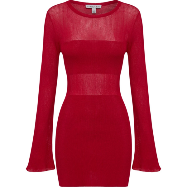 Shona Joy Rohe Long Sleeve Mini Dress