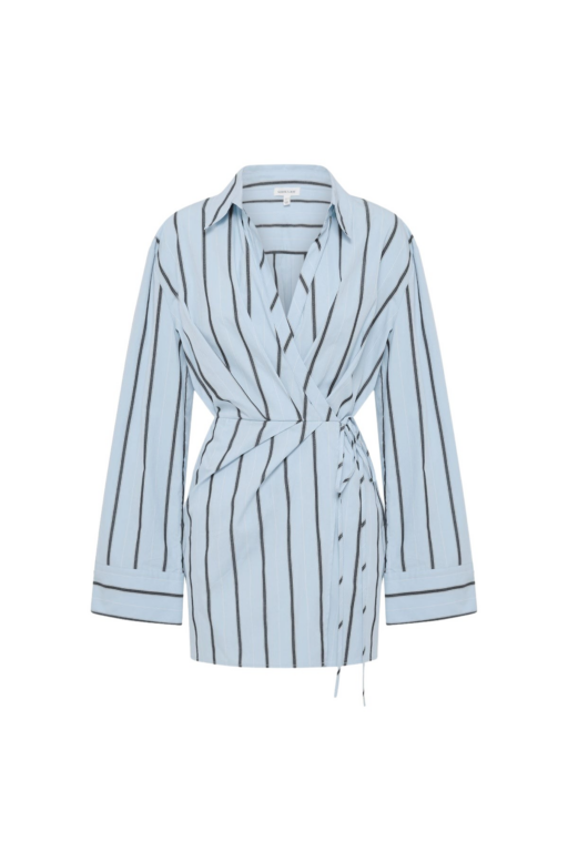 Shona Joy Saxon Draped Shirt Mini Dress - Shona Joy Dresses - Australian Designer Fashion at Luxury Shoes 