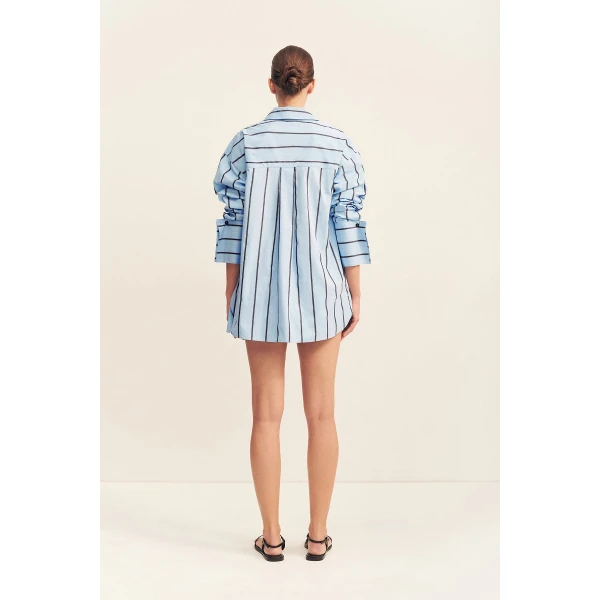 Shona Joy Saxon Oversized Shirt - Shona Joy Tops - Australian Designer Fashion at Luxury Shoes 