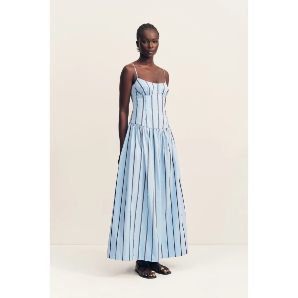 Shona Joy Saxon Panelled Bustier Maxi Dress - Shona Joy Dresses - Australian Designer Fashion at Luxury Shoes 