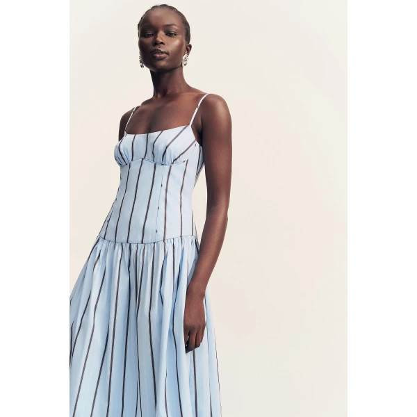 Shona Joy Saxon Panelled Bustier Maxi Dress - Shona Joy Dresses - Australian Designer Fashion at Luxury Shoes 