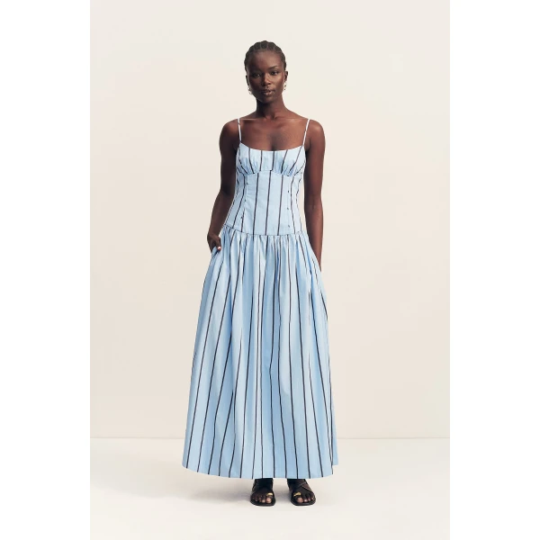 Shona Joy Saxon Panelled Bustier Maxi Dress - Shona Joy Dresses - Australian Designer Fashion at Luxury Shoes 