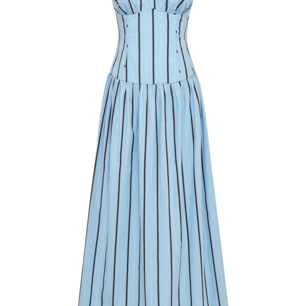 Shona Joy Saxon Panelled Bustier Maxi Dress