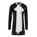 Giambattista Valli Short Black Sequin Dress With Self-Tie Neck - Giambattista Valli Dresses - Romantic Couture - Shop at Luxury Shoes 