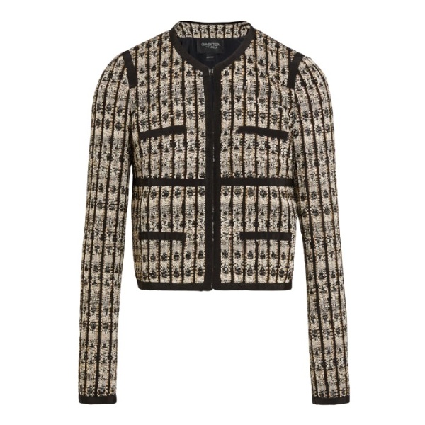 Giambattista Valli Short Optical Bouclé Jacket - Giambattista Valli Jackets - Romantic Couture - Shop at Luxury Shoes 