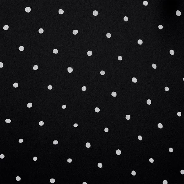 Giambattista Valli Short Silk Black Dress With White Polka Dots And Ruffles - Giambattista Valli Dresses - Romantic Couture - Shop at Luxury Shoes 