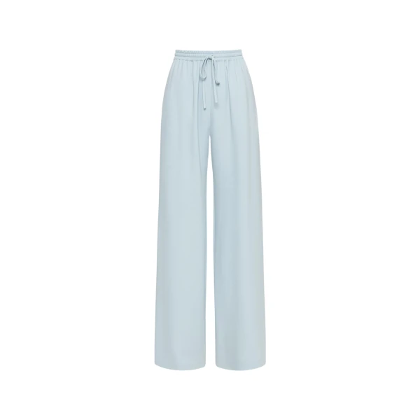 Oscar de la Renta Silk Georgette Drawstring Pant - Oscar de la Renta Pants - American Couture - Shop at Luxury Shoes 