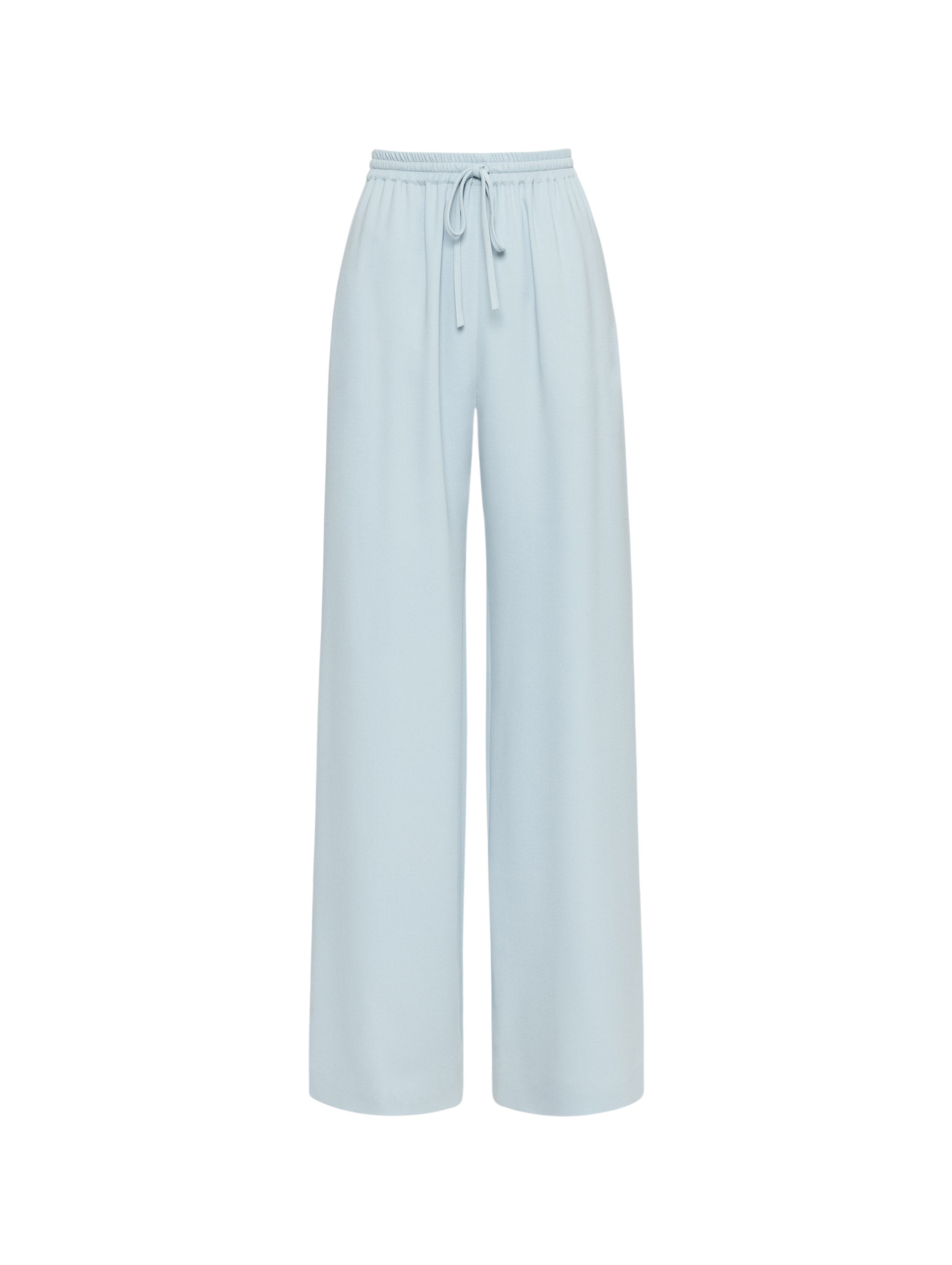 Oscar de la Renta Silk Georgette Drawstring Pant