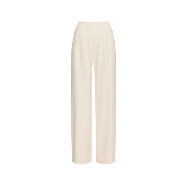 Oscar de la Renta Silk Georgette Wide Leg Pant - Oscar de la Renta Pants - American Couture - Shop at Luxury Shoes 