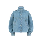 The Attico Sky Blue Bomber - The Attico Jackets - Designed by Gilda Ambrosio & Giorgia Tordini - Shop at Luxury Shoes 