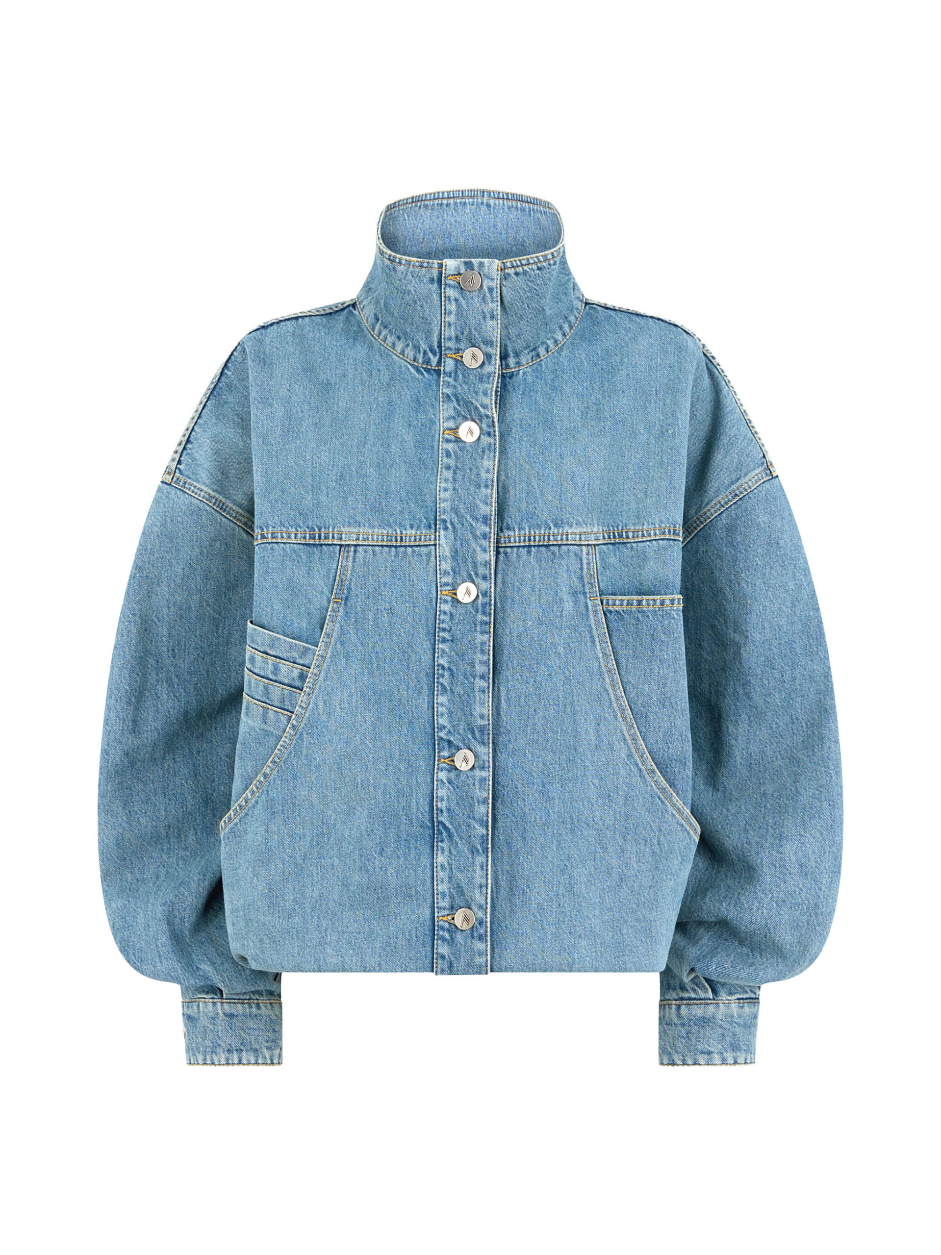 The Attico Sky Blue Bomber - The Attico Jackets - Designed by Gilda Ambrosio & Giorgia Tordini - Shop at Luxury Shoes The Attico Sky Blue Bomber - The Attico Jackets - Designed by Gilda Ambrosio & Giorgia Tordini - Shop at Luxury Shoes