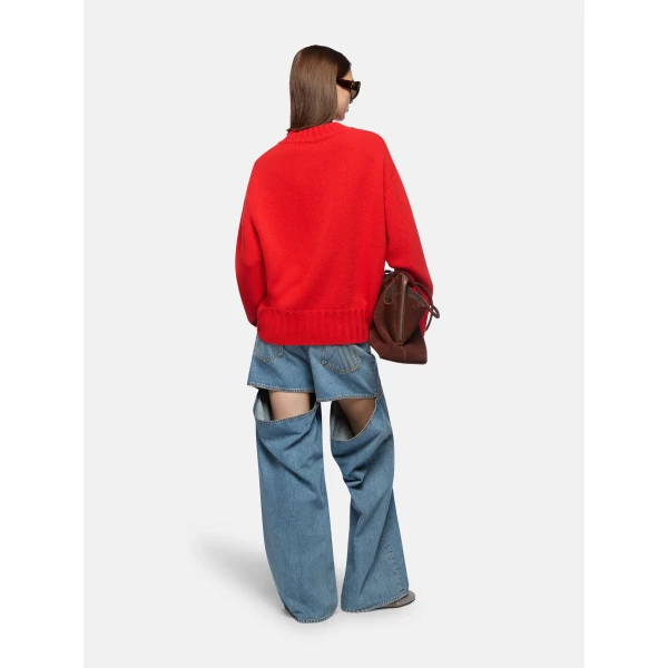 The Attico Sky Blue Long Pant - The Attico Pants - Designed by Gilda Ambrosio & Giorgia Tordini - Shop at Luxury Shoes 