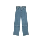 The Attico Sky Blue Long Pant - The Attico Pants - Designed by Gilda Ambrosio & Giorgia Tordini - Shop at Luxury Shoes 