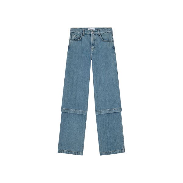 The Attico Sky Blue Long Pant - The Attico Pants - Designed by Gilda Ambrosio & Giorgia Tordini - Shop at Luxury Shoes 