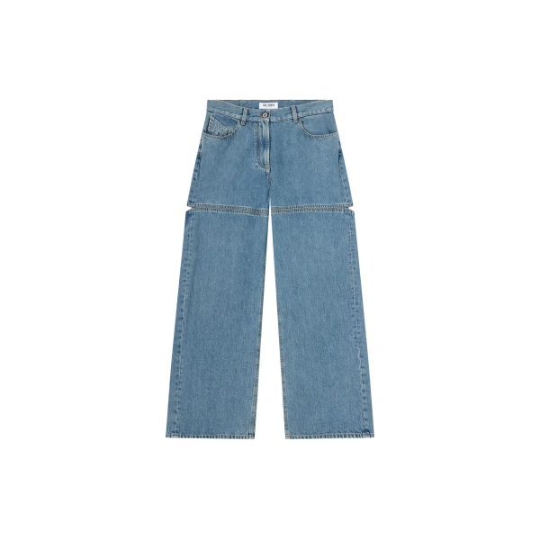 The Attico Sky Blue Long Pant - The Attico Pants - Designed by Gilda Ambrosio & Giorgia Tordini - Shop at Luxury Shoes 