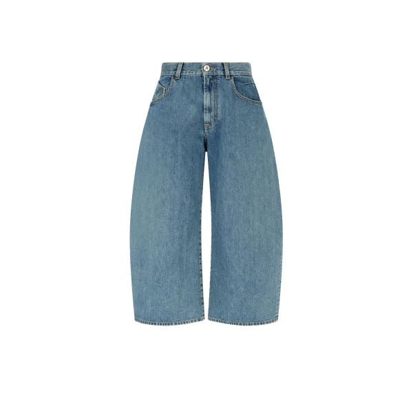 The Attico Sky Blue Long Pant - The Attico Pants - Designed by Gilda Ambrosio & Giorgia Tordini - Shop at Luxury Shoes 