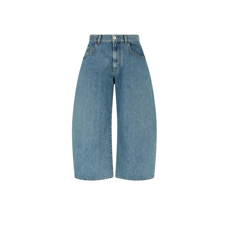 The Attico Sky Blue Long Pant - The Attico Pants - Designed by Gilda Ambrosio & Giorgia Tordini - Shop at Luxury Shoes 