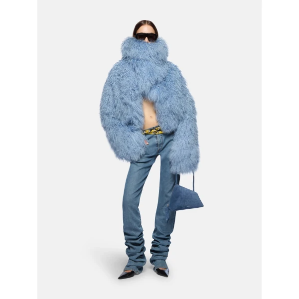 The Attico Sky Blue Long Pants - The Attico Pants - Designed by Gilda Ambrosio & Giorgia Tordini - Shop at Luxury Shoes 