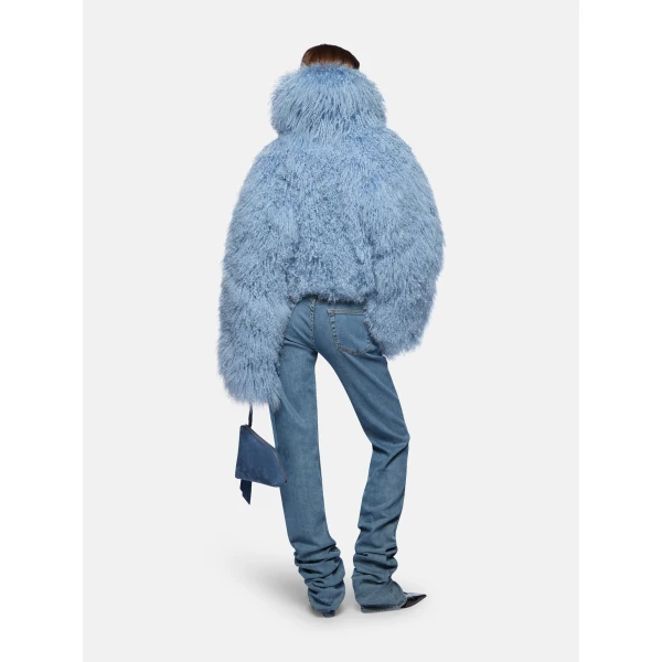 The Attico Sky Blue Long Pants - The Attico Pants - Designed by Gilda Ambrosio & Giorgia Tordini - Shop at Luxury Shoes 