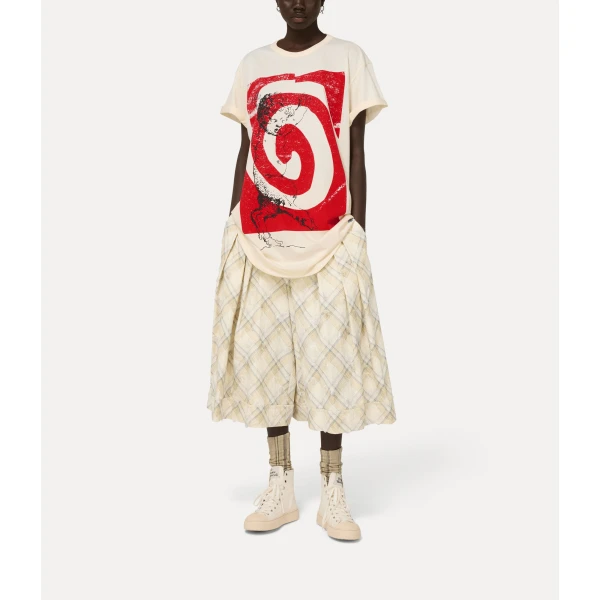 Vivienne Westwood Swirl Longline t-shirt - Vivienne Westwood Tops - Punk Luxury - Shop at Luxury Shoes 