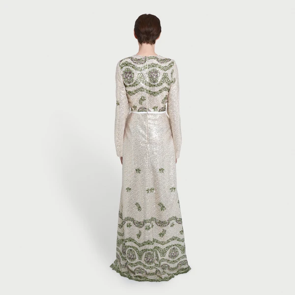 Giambattista Valli Tapistry Sequin-Embroidered Long Dress - Giambattista Valli Dresses - Romantic Couture - Shop at Luxury Shoes 