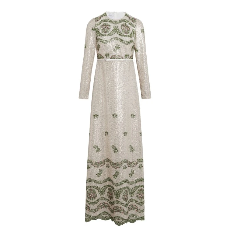 Giambattista Valli Tapistry Sequin-Embroidered Long Dress - Giambattista Valli Dresses - Romantic Couture - Shop at Luxury Shoes 