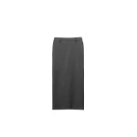 The Frankie Shop Alrose Midi Skirt - Dark Grey Melange - Oversized Minimalist Skirts in Grey - Shop at Luxury Shoes 