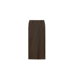 The Frankie Shop Alrose Midi Skirt - Mocha - Oversized Minimalist Skirts in Brown - Shop at Luxury Shoes 
