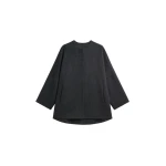 The Frankie Shop Altdorf Wool Coat - Charcoal - Oversized Minimalist Coats in Blue - Shop at Luxury Shoes 