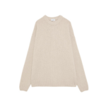 The Frankie Shop Amish Supplies Crewneck Sweater - Beige - Oversized Minimalist Knitwear in Beige - Shop at Luxury Shoes 