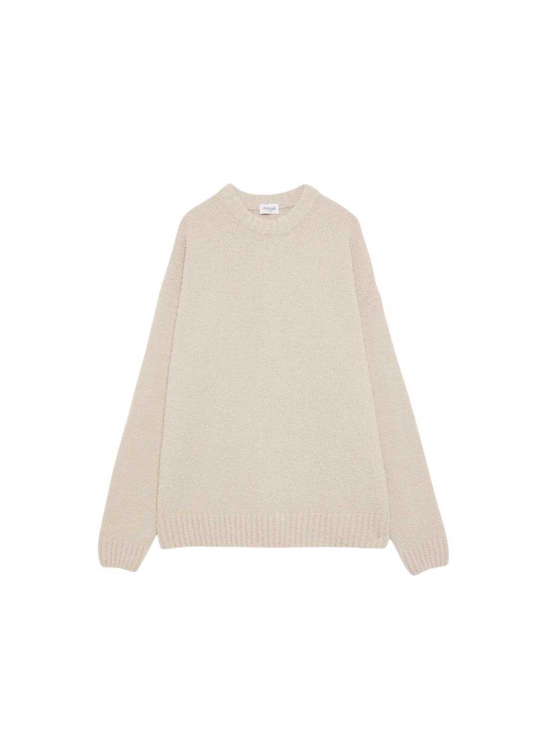 The-Frankie-Shop-Amish-Supplies-Crewneck-Sweater-Beige-coveti-933370_nobg The Frankie Shop Amish Supplies Crewneck Sweater - Beige - Oversized Minimalist Knitwear in Beige - Shop at Luxury Shoes