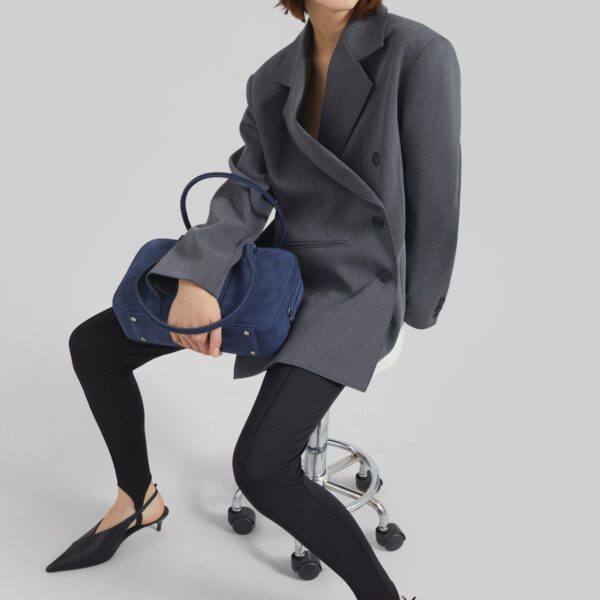 The Frankie Shop Antwerp Wrap Blazer – Grey, view 8